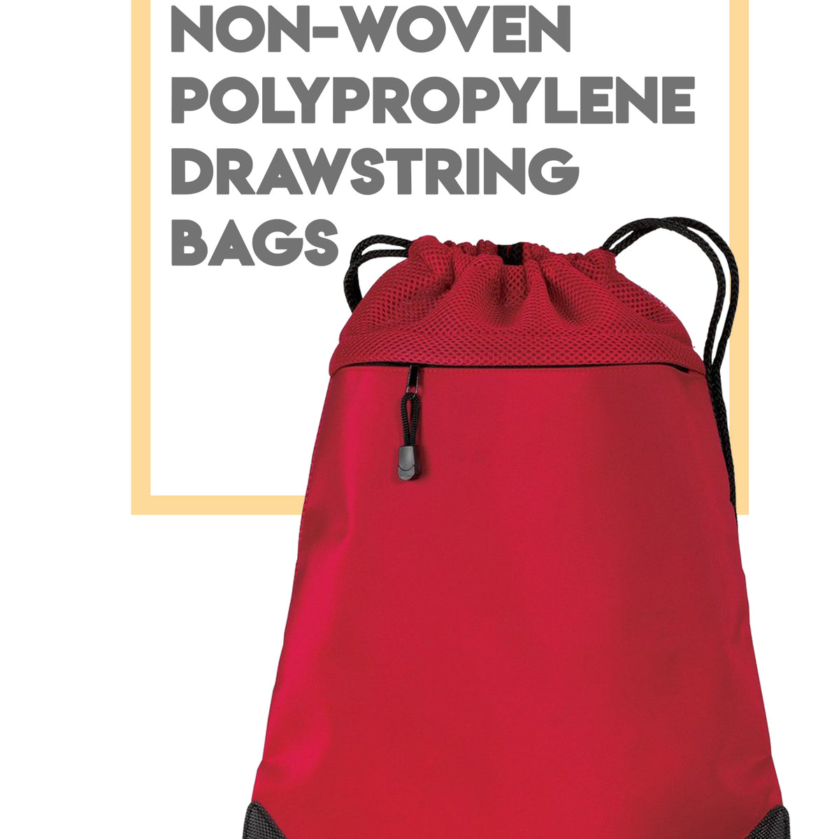 Wholesale NonWoven and Polypropylene Cinch Bags Tote Bag Factory