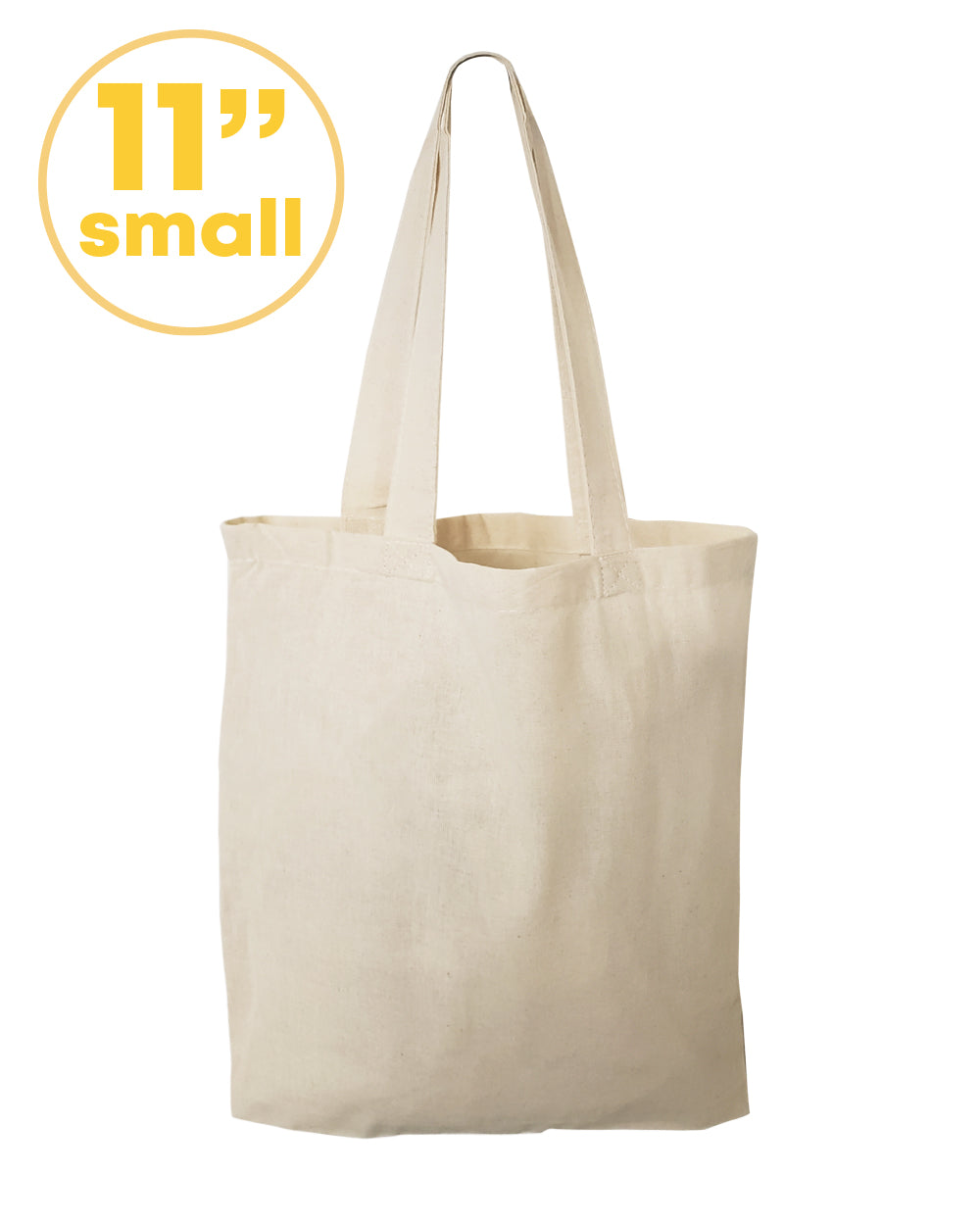 Closeout 11 in SMALL Cotton Tote Bag / Gift Bags