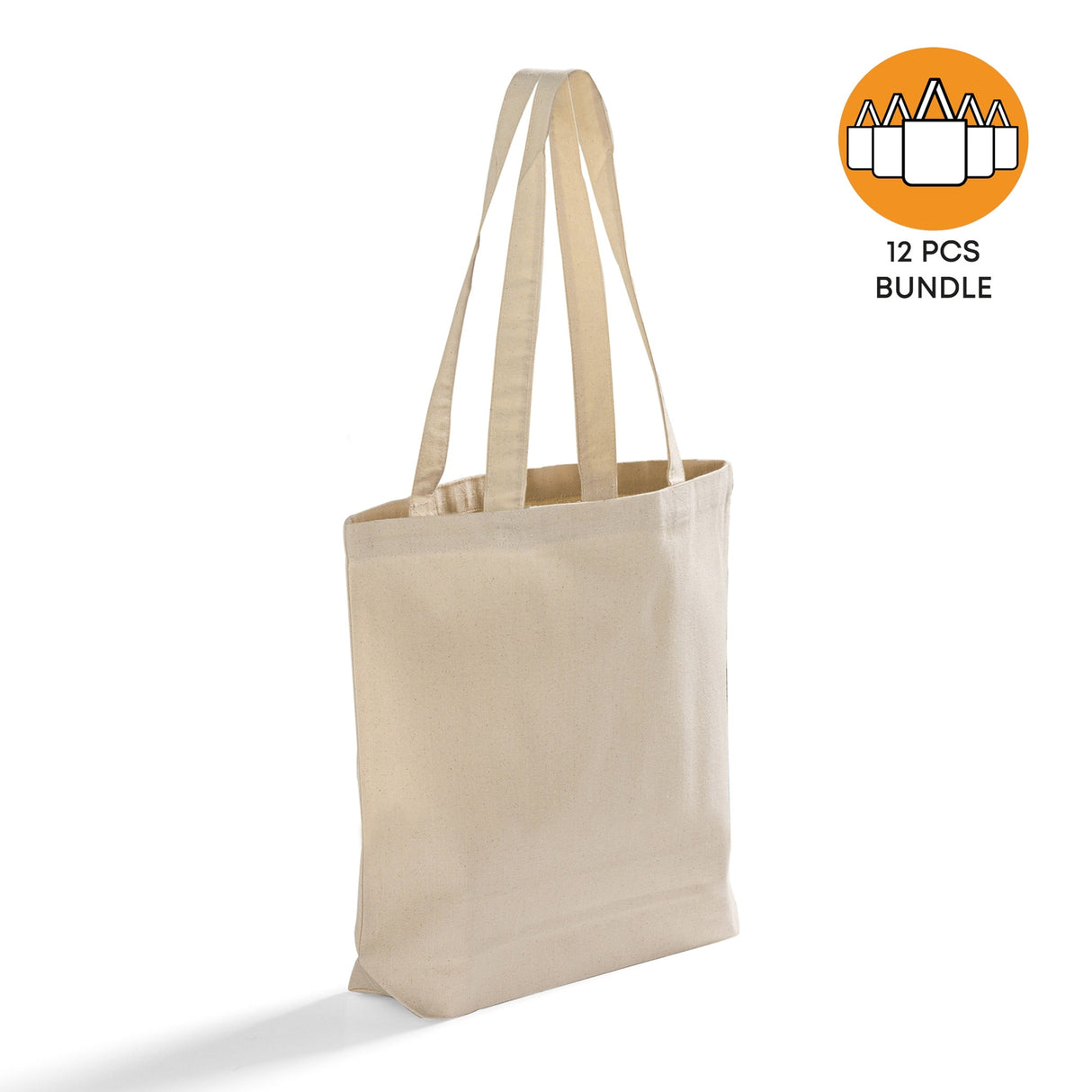 12 ct Canvas Value Gusset Tote - By Dozen