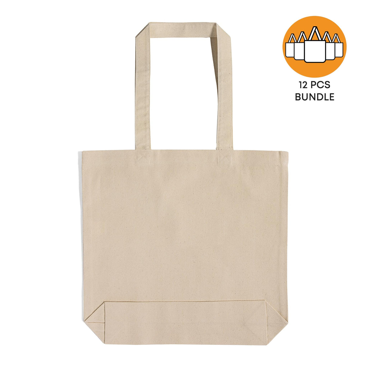 12 ct Canvas Value Gusset Tote - By Dozen