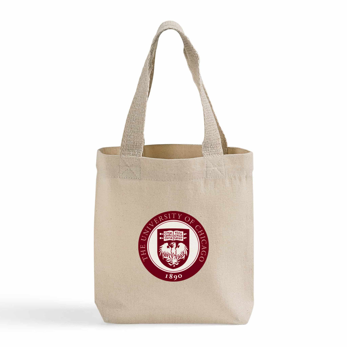 Mini 8 in Canvas Tote Bag with Your Logo - Personalized Tote bags