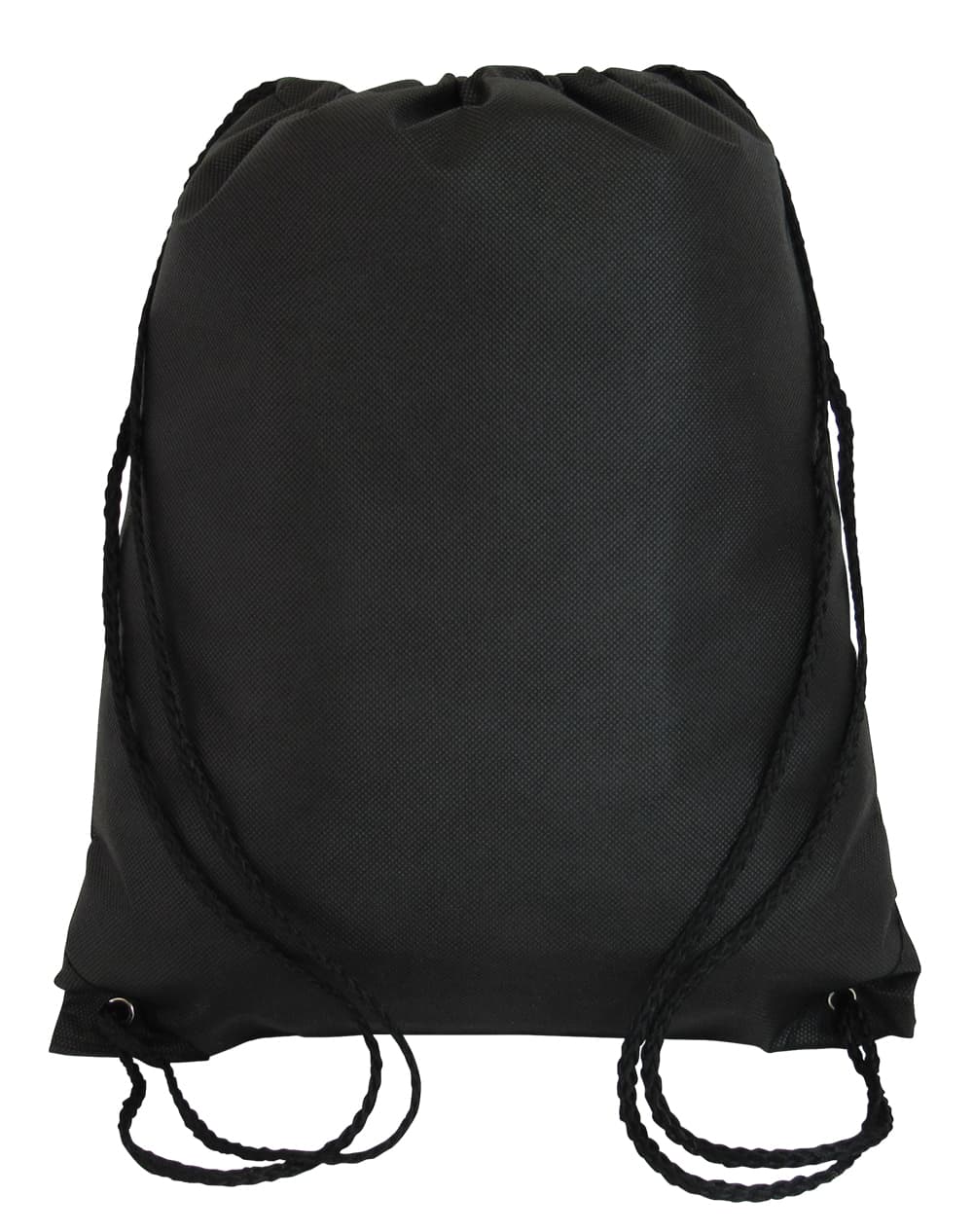 black-Budget-Drawstring Bag-Large-Wholesale-Backpacks