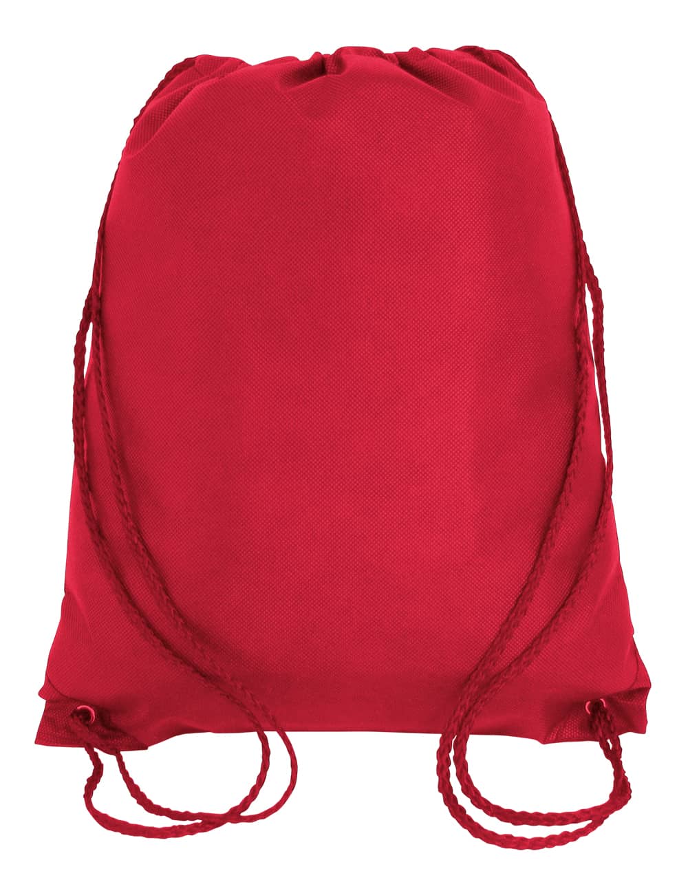 Budget Drawstring Bag Small Size red