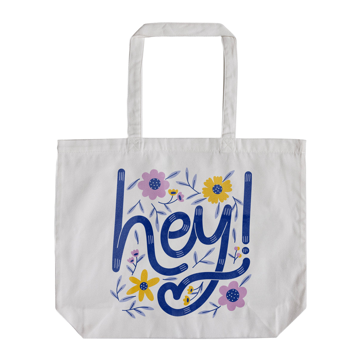 Custom Printed LARGE Soft-Touch Tote Bag - White