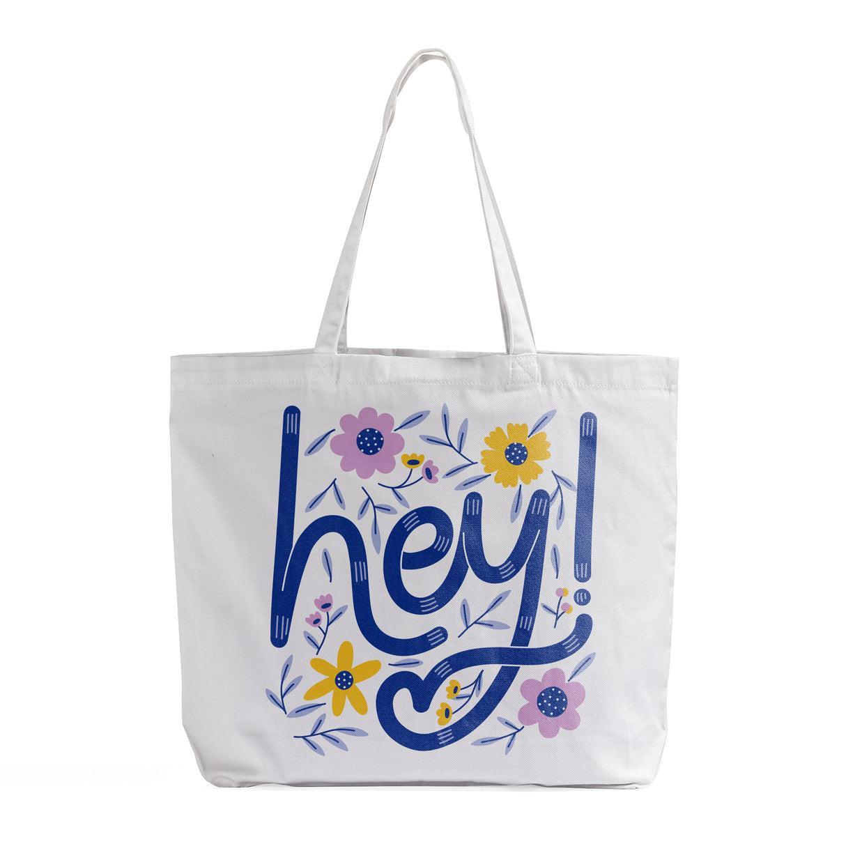 Custom Printed LARGE Soft-Touch Tote Bag - White