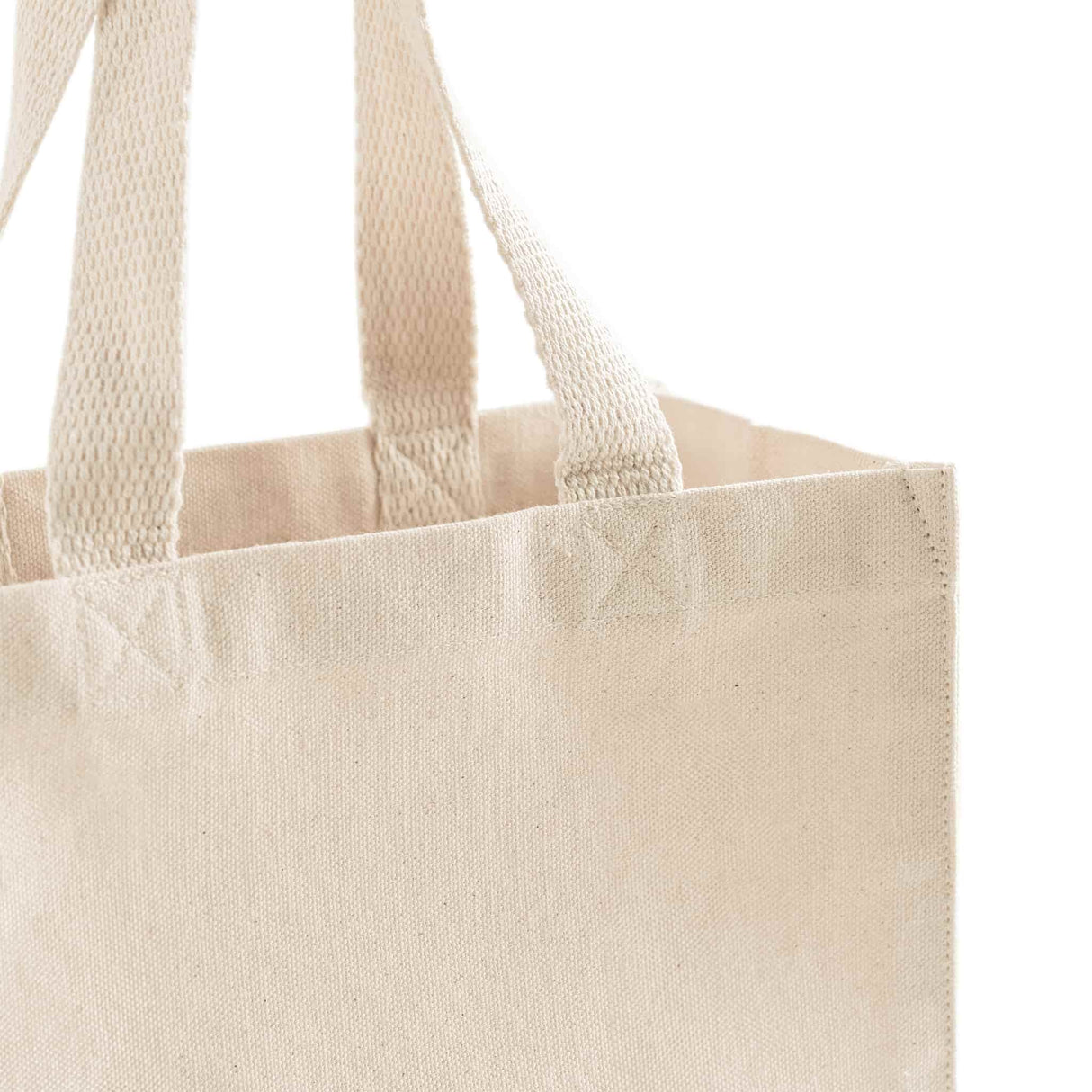 12 ct Small Square Canvas Tote - By Dozen