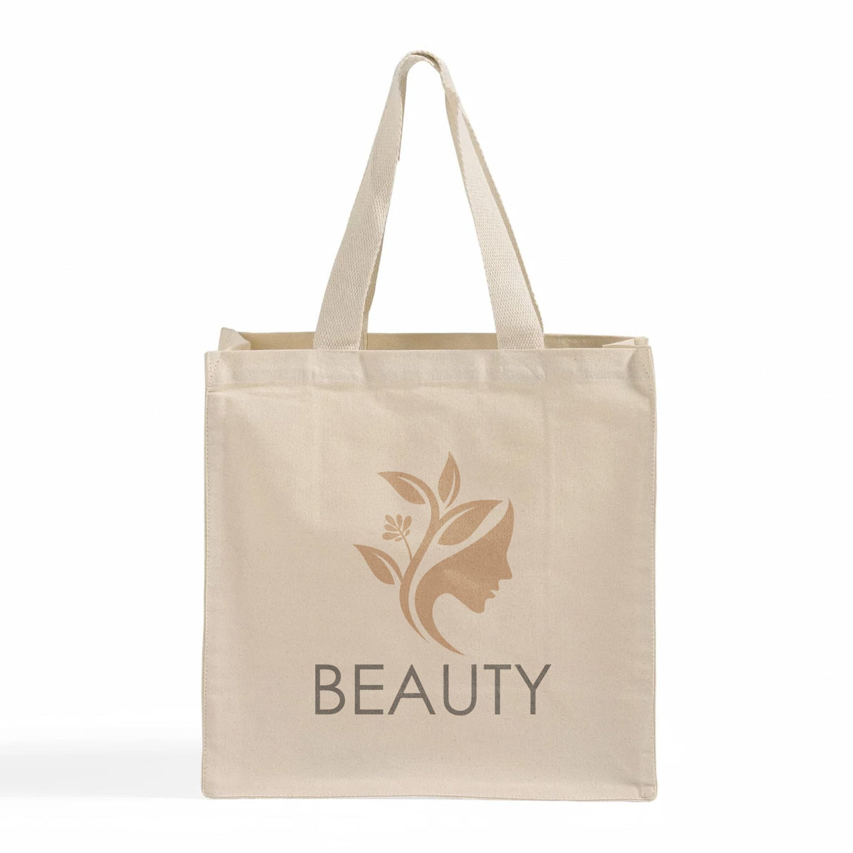 Custom Canvas Shopper Tote Bag With Logo