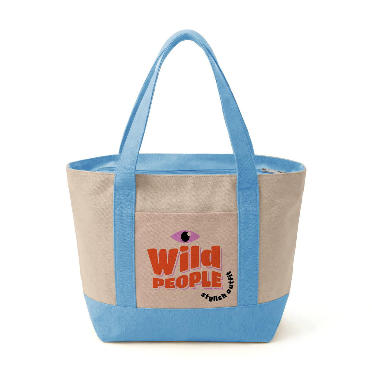 Custom Mini Iconic Zipper Shopping Bag