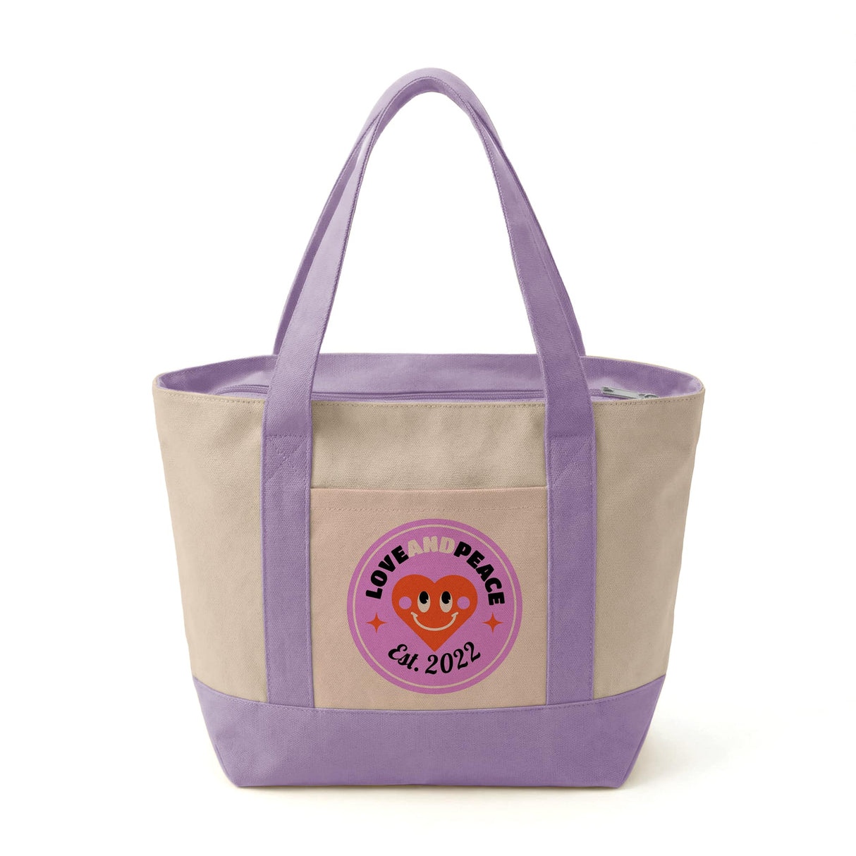 Custom Mini Iconic Zipper Shopping Bag
