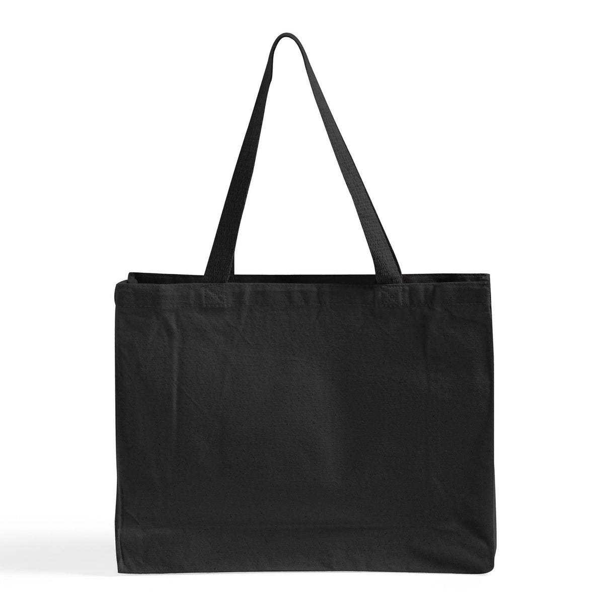 Affordable black canvas tote bag