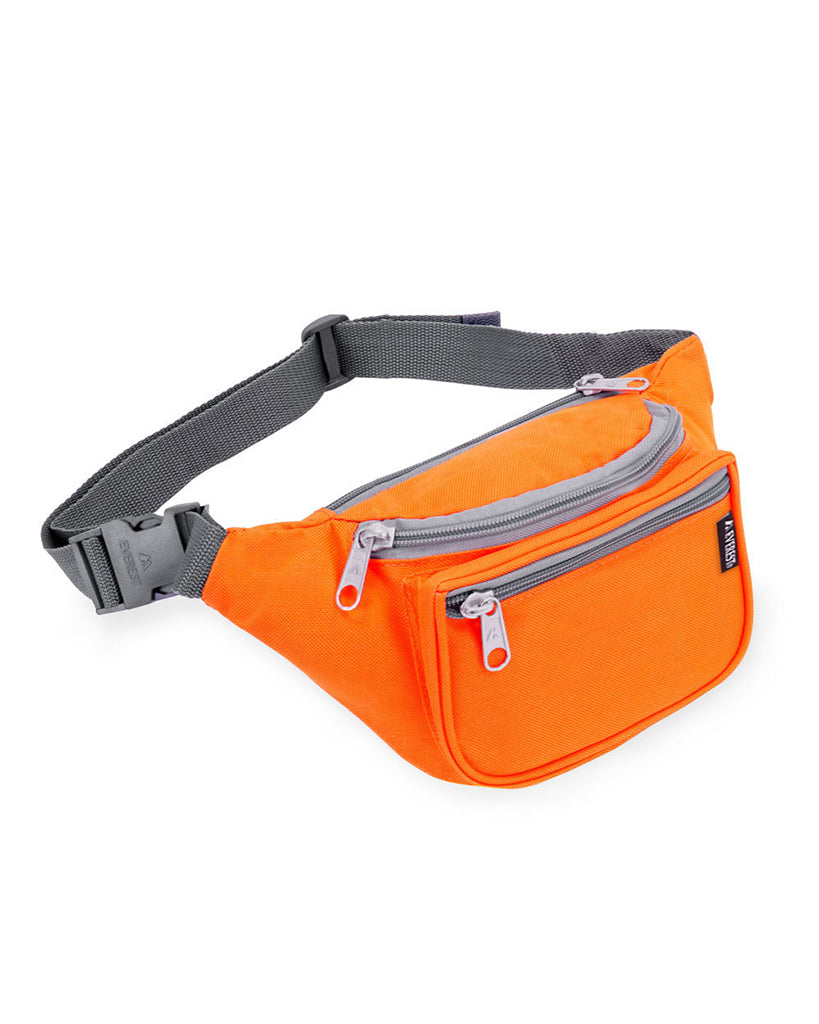 Three Zipper Poly Waist Pack