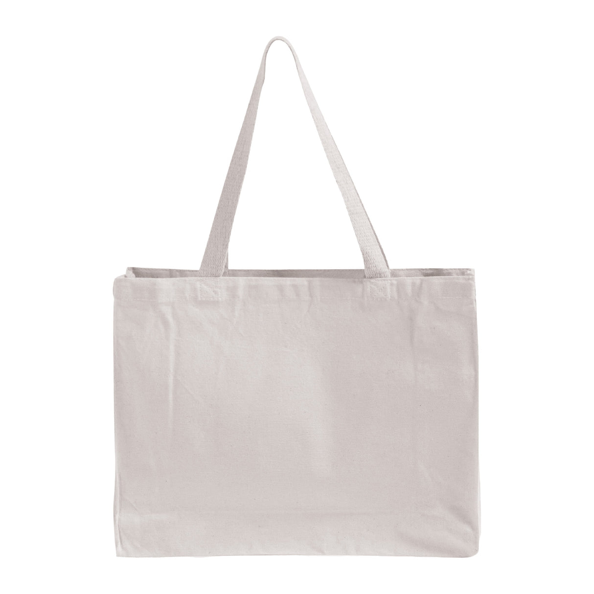 Affordable white canvas tote bag