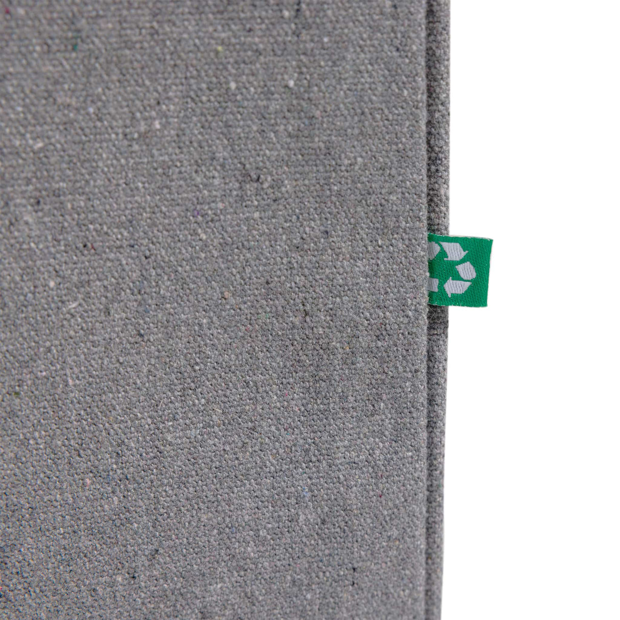 ash gray iconic recycled shopping bag tag