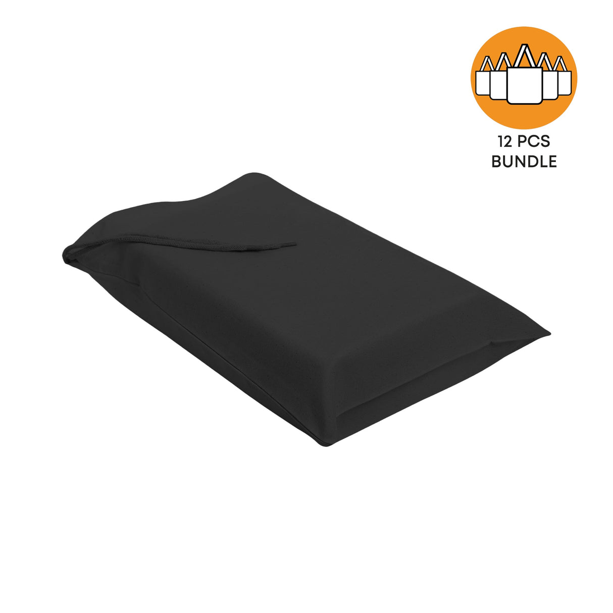 12 ct Cotton Shoe Bags / Value Drawstring Bags - By Dozen