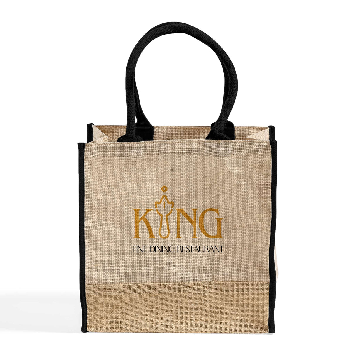 Fancy Jute Blend Tote Bags Customized - Personalized Jute Blend Tote Bags With Your Logo - TJ912