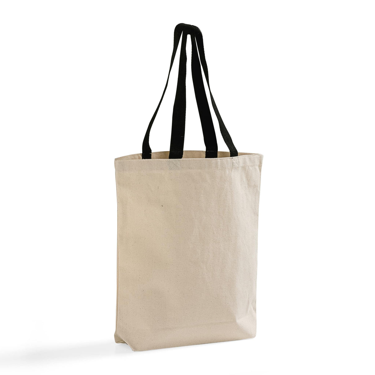 Black Handle Canvas Tote Bag