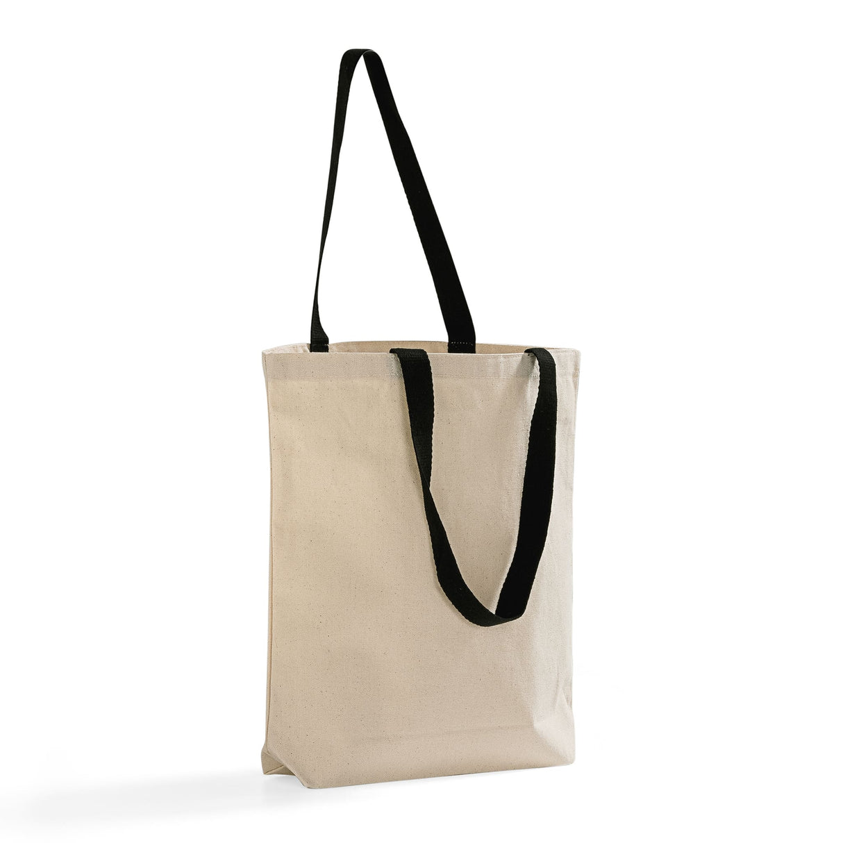 Black Handle Cotton Canvas Tote