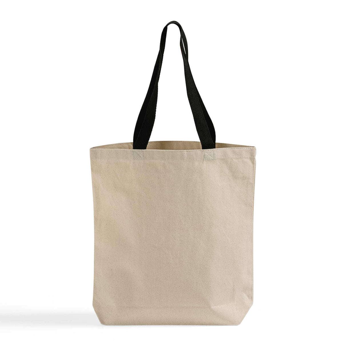 Black Handle Heavy Canvas Tote Bag