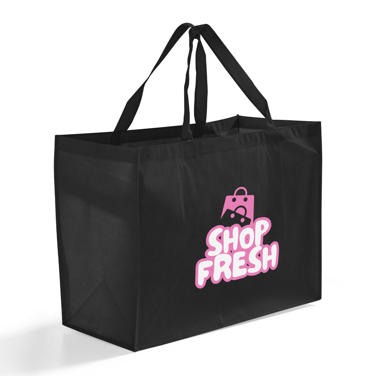 Customized Jumbo Non-Woven Polypropylene Grocery Tote Bags - Personalized Tote Bags With Your Logo - GN48