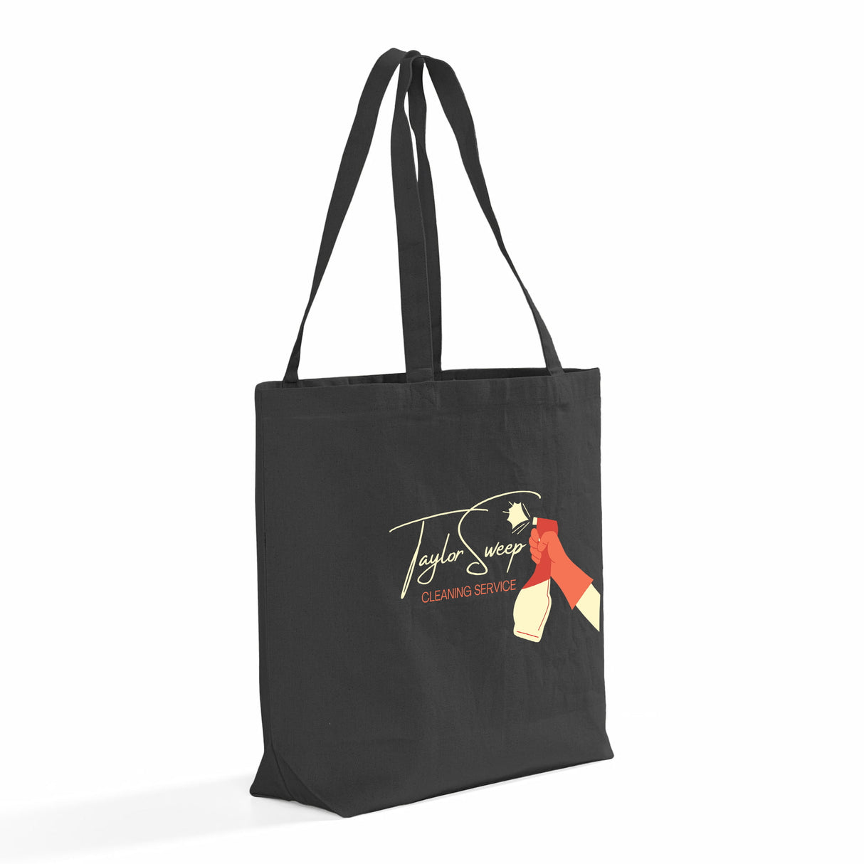 Large Size Value Customized Canvas Tote Bag / Personalized Long Handles Canvas Bag - TG219