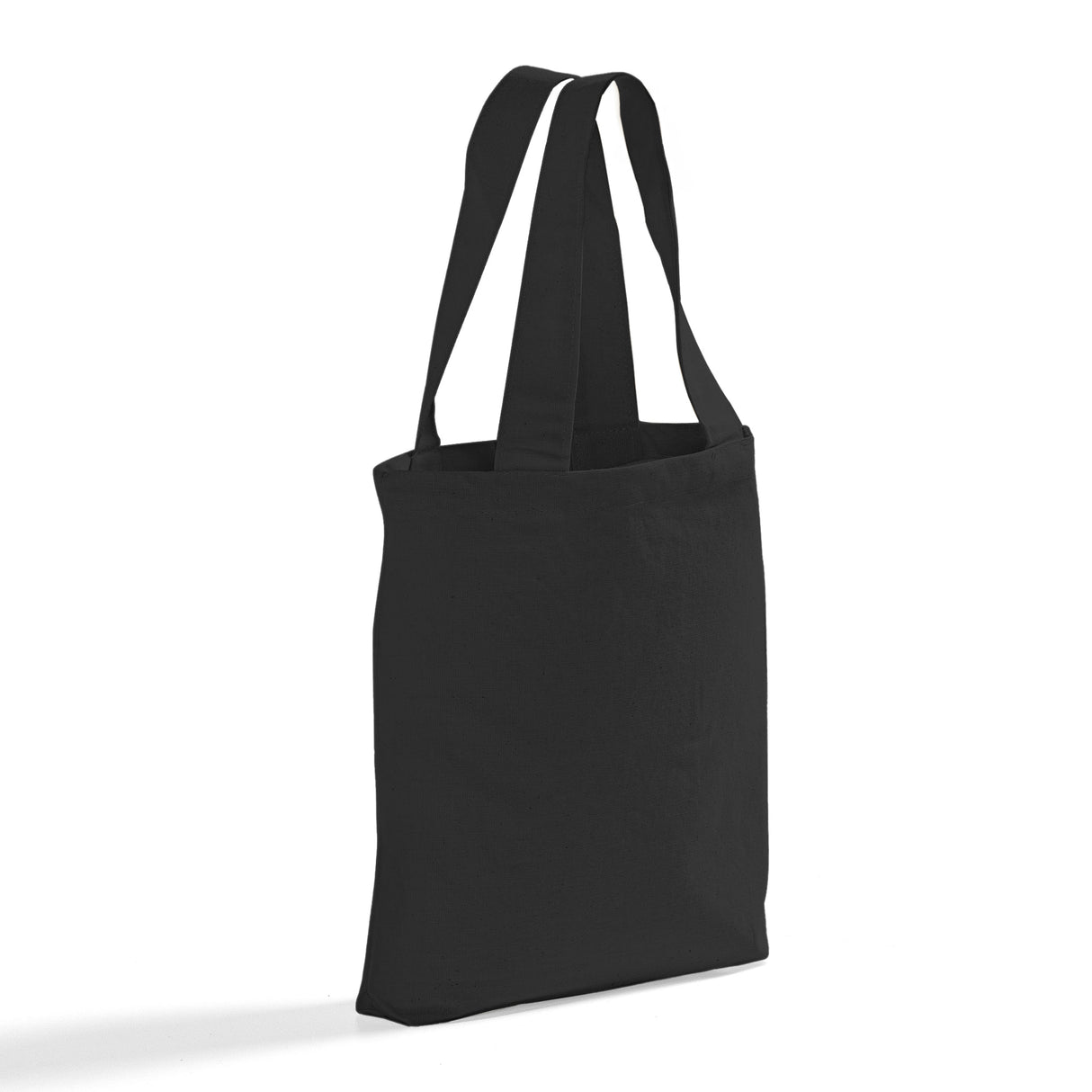 black mini cotton tote bag