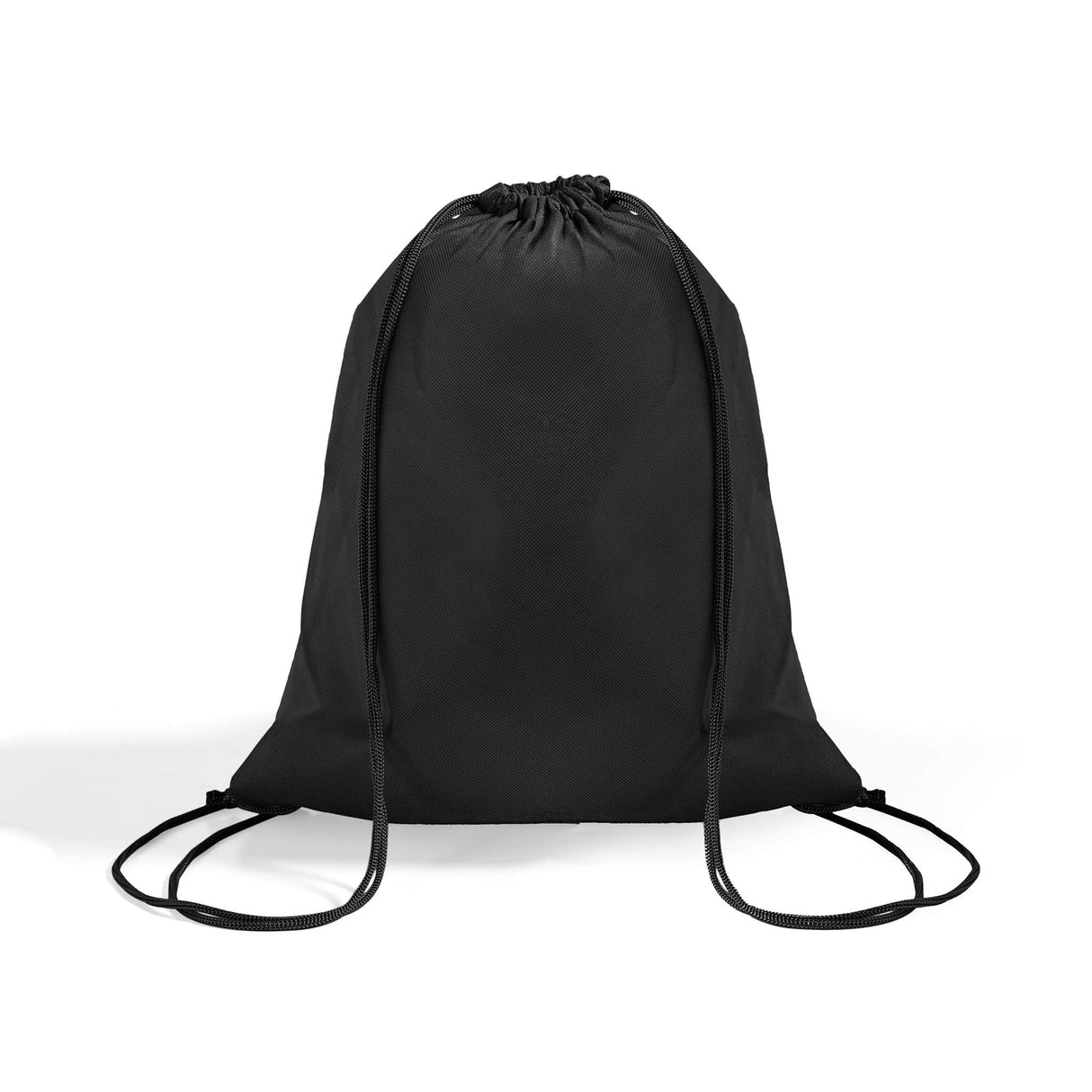 black non woven drawstring bag