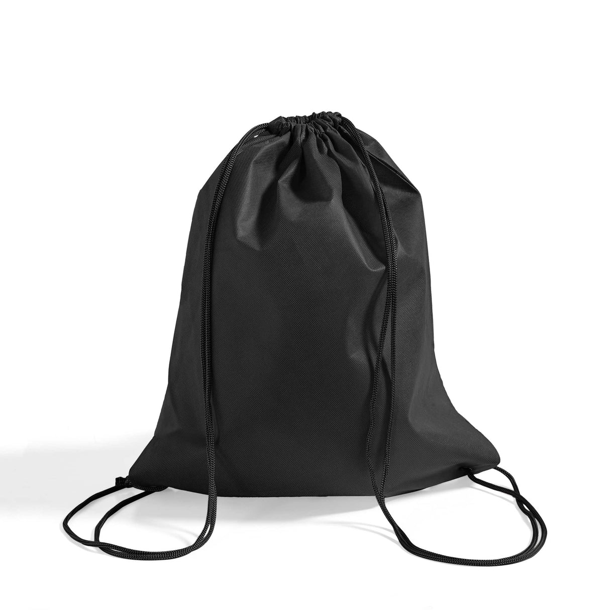 black non woven drawstring bag