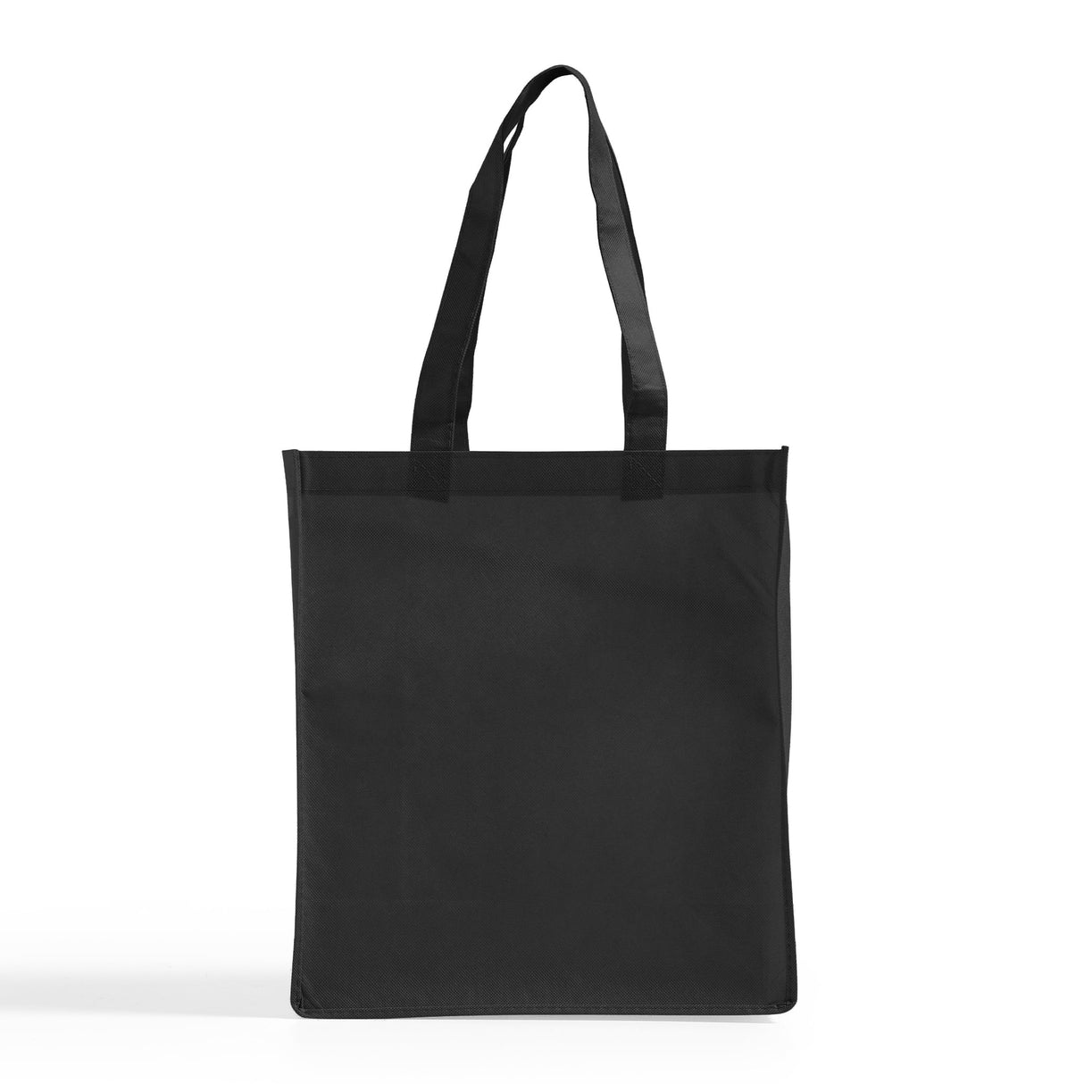 black non woven grocery tote bag