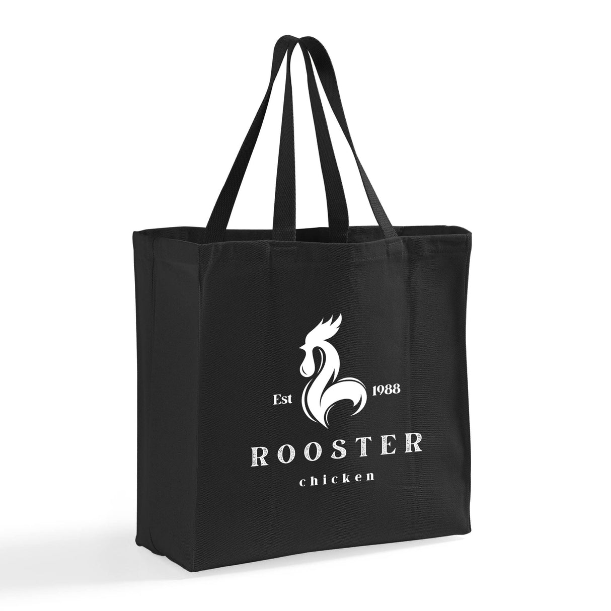 Over-the-Shoulder Cotton Twill Grocery Tote Bags Customized - Personalized Tote Bags With Your Logo - TF280
