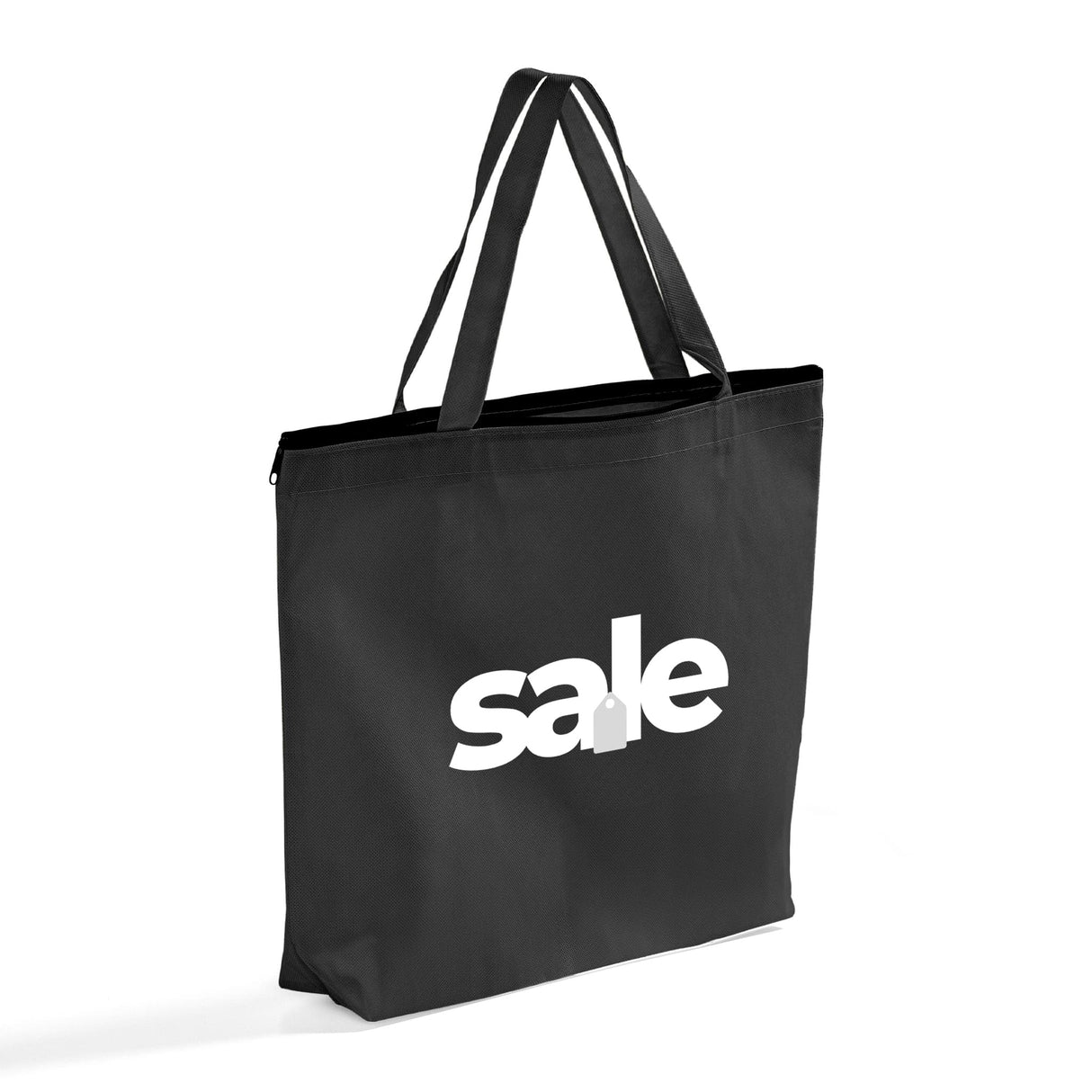 Zippered Promo Convention With Your Logo - Promotional Gusset Tote Bags