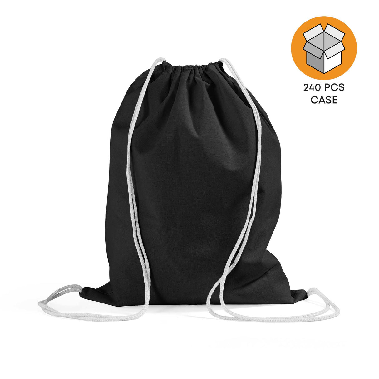 240 ct Economical Sport Cotton Drawstring Bag Cinch Packs - By Case