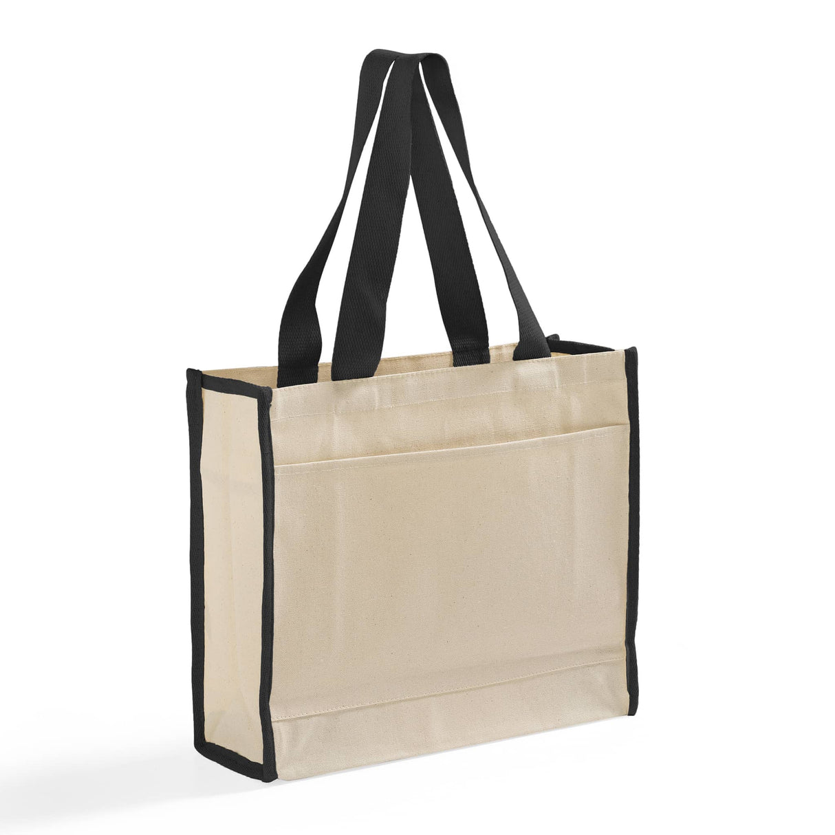 Black Trim Heavy Canvas Tote