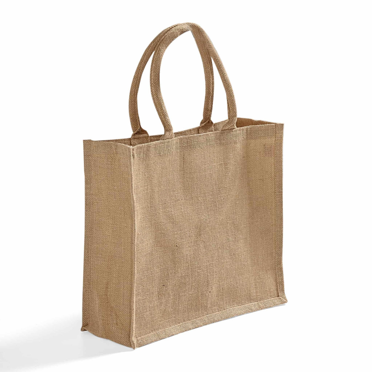 bottom gusset jute tote bag