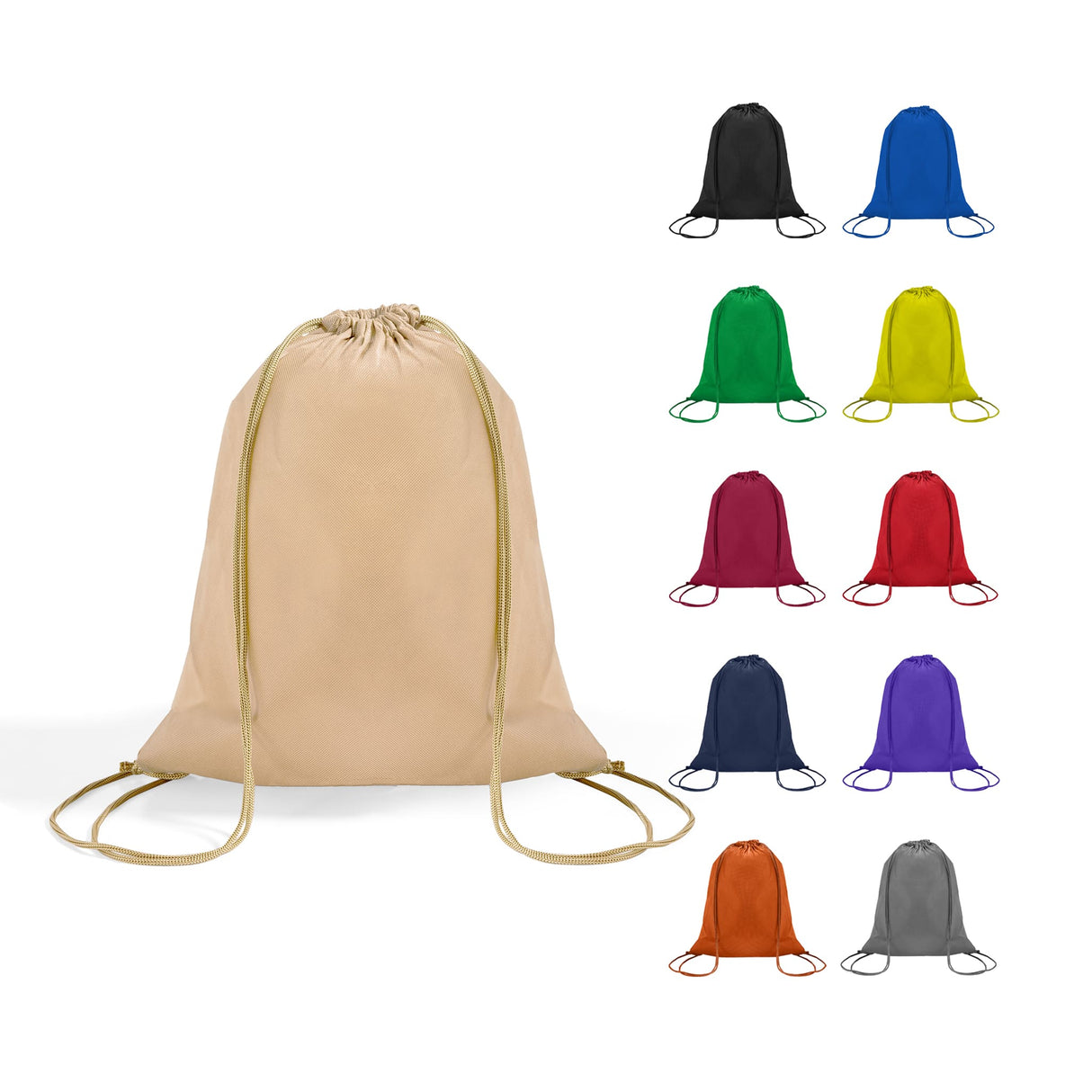 Budget Drawstring Bag Small Size / Junior Cinch Packs - GK420