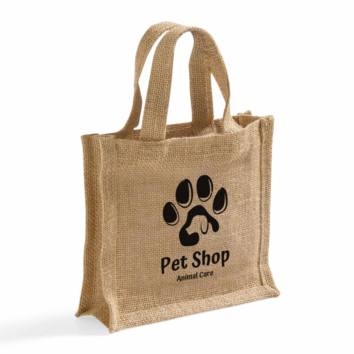 Small Burlap Party Favor Bags Customized - Personalized Small Burlap With Your Logo - TJ767