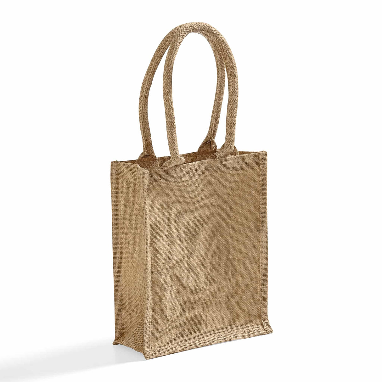 burlap small book bag
