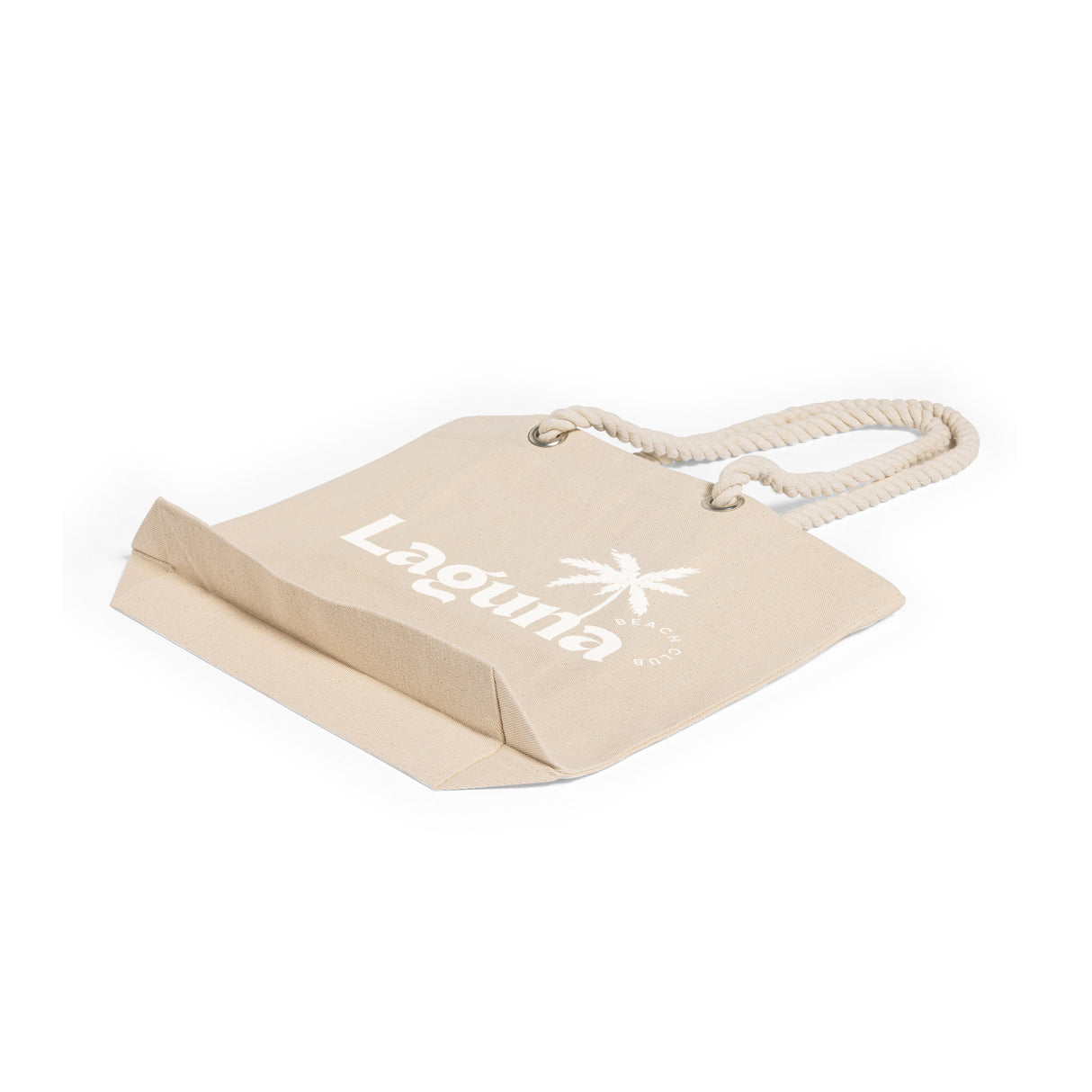 Customized Canvas Beach Fancy Rope Handles Tote Bag - Personalized Tote Bags With Your Logo - RP200