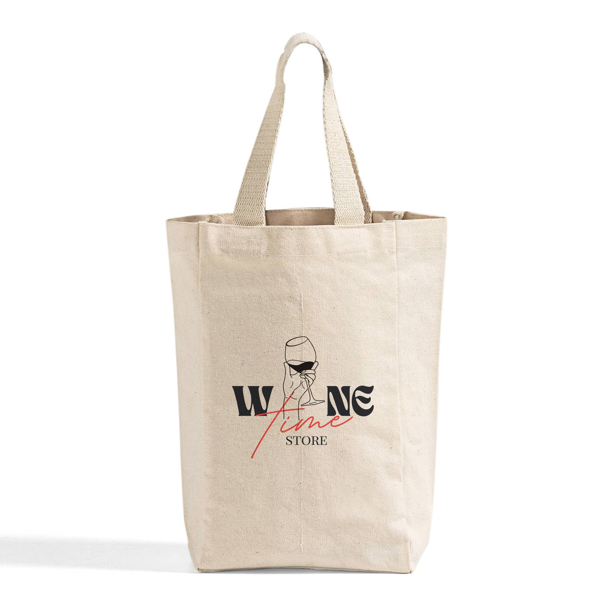 Canvas Double Wine Tote Bag