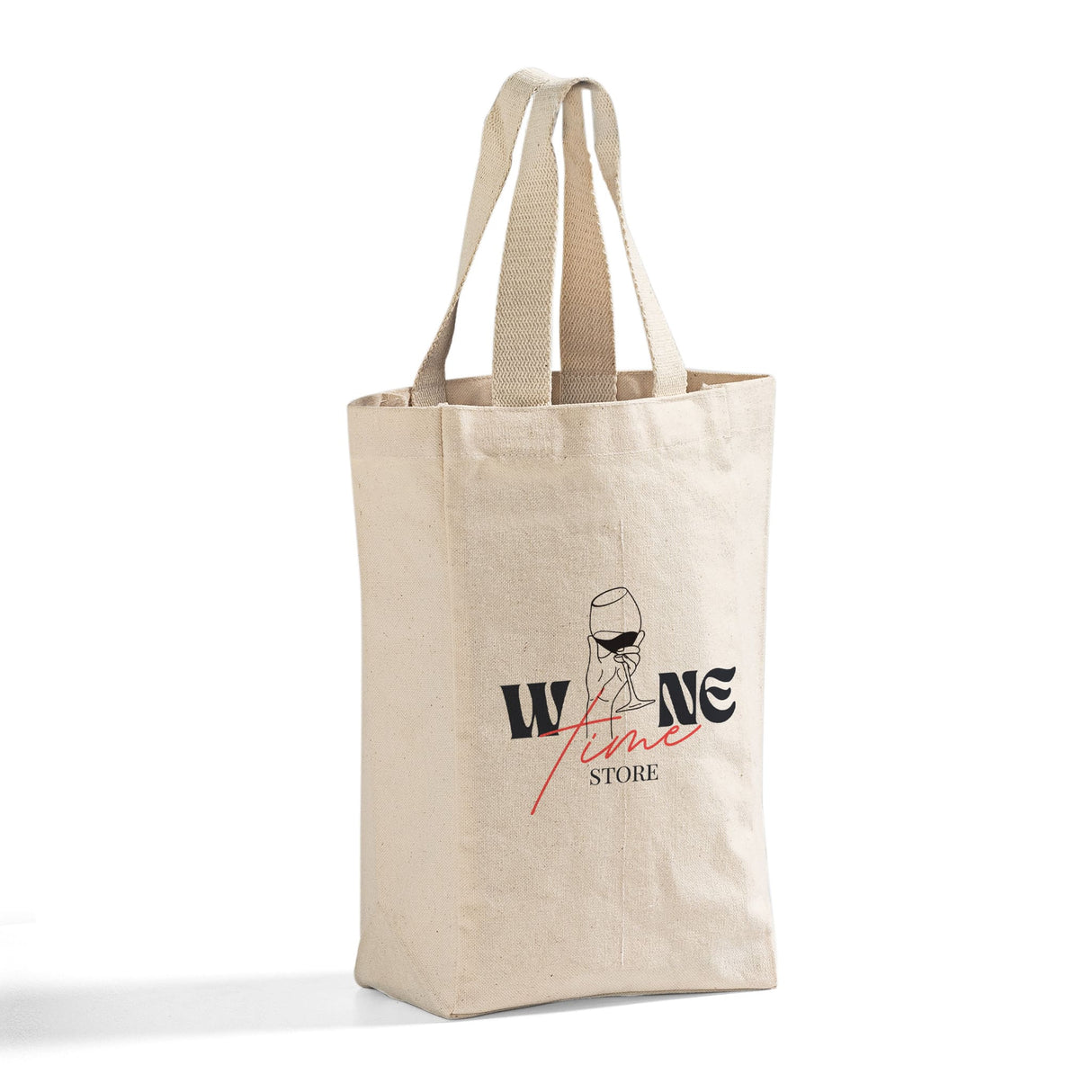 Canvas Double Wine Tote Bag