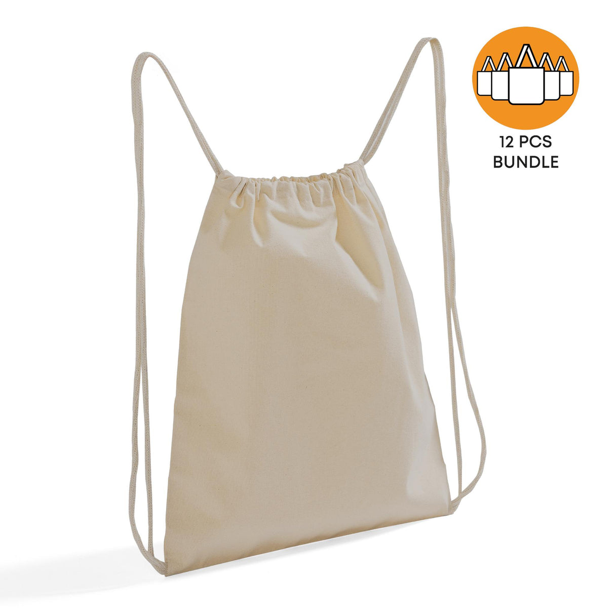 Canvas Drawstring Backpack Bundle