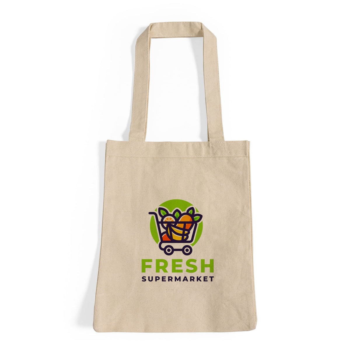 Full Gusset Customized Canvas Tote Bags / Custom Grocery Tote Bags - TF210