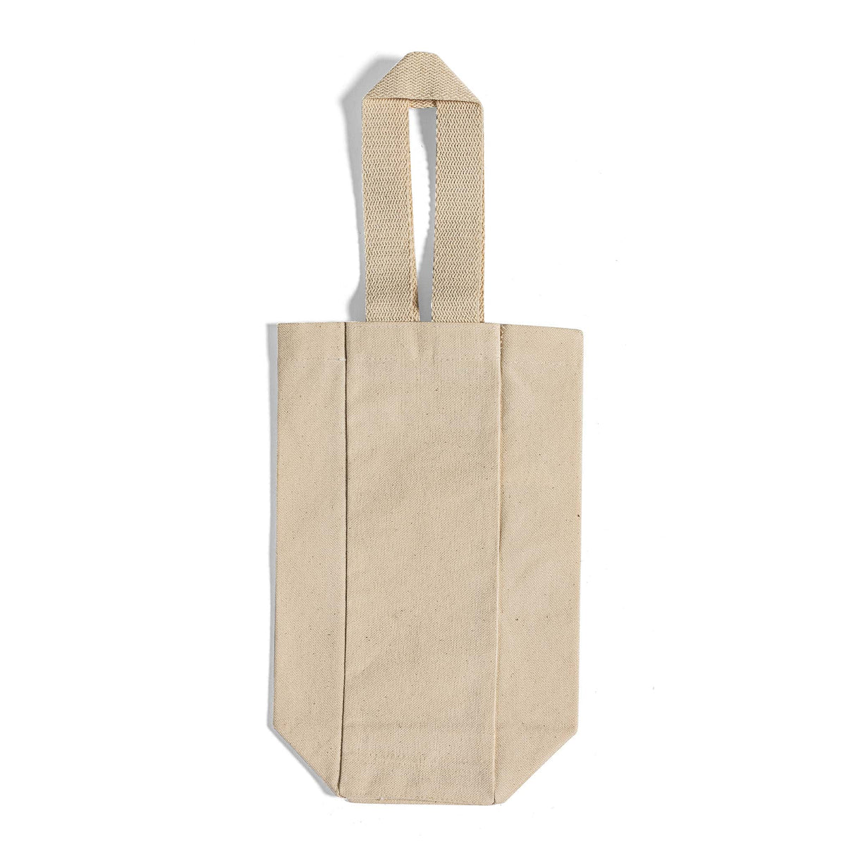 Canvas Single Bottle Wine Tote Bag