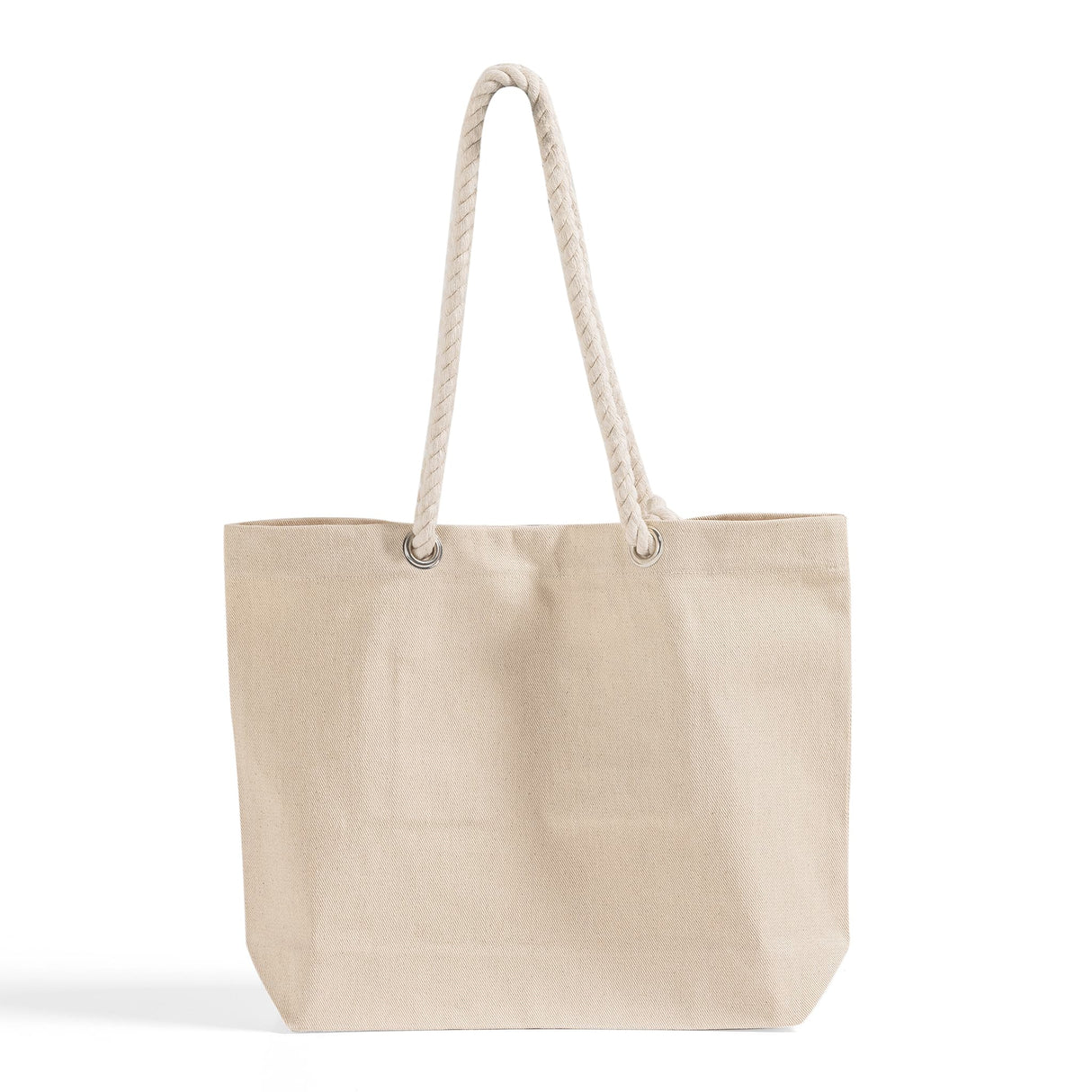 canvas tote bag with rope handles