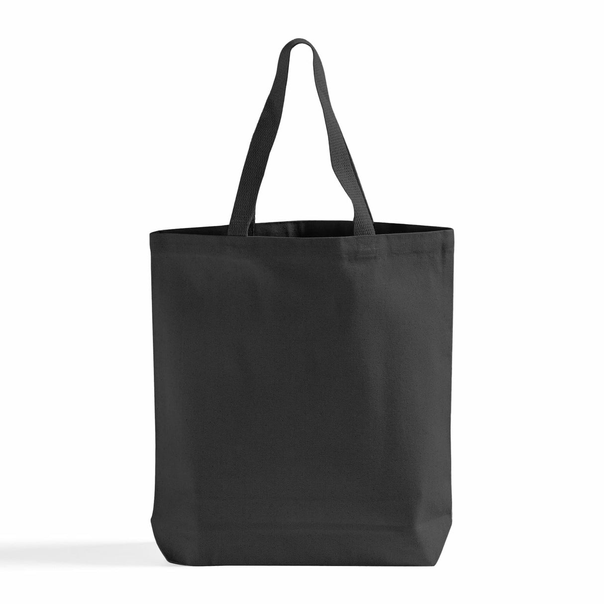 Black Canvas Tote with Gusset