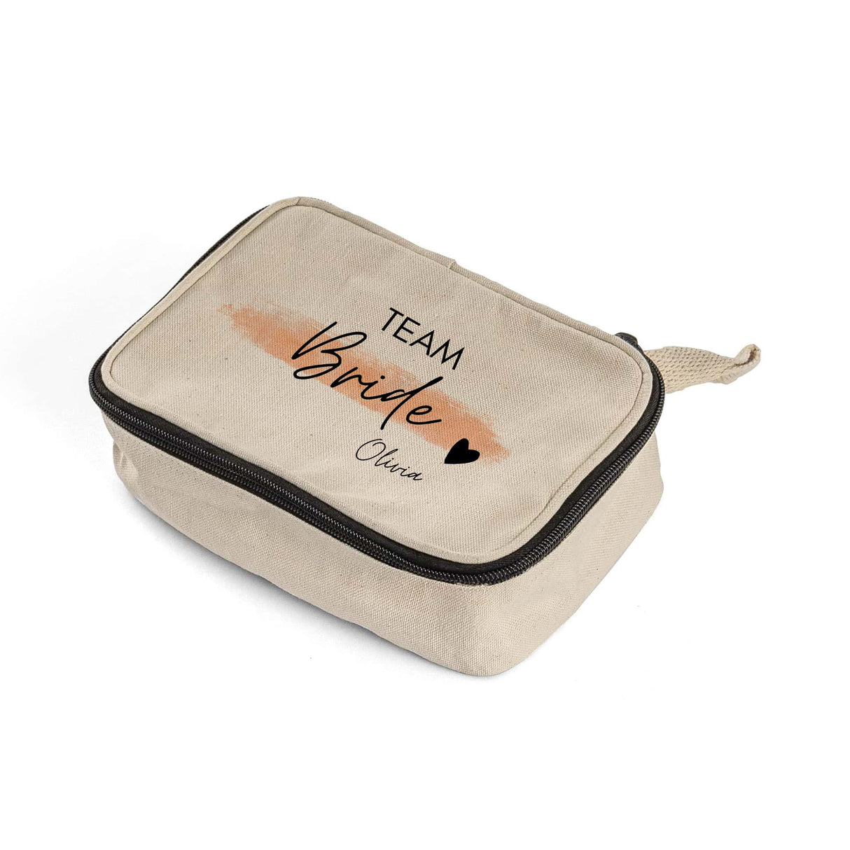 Canvas Zippered Toiletry Bag Travel Dopp Kit w/ Your Logo