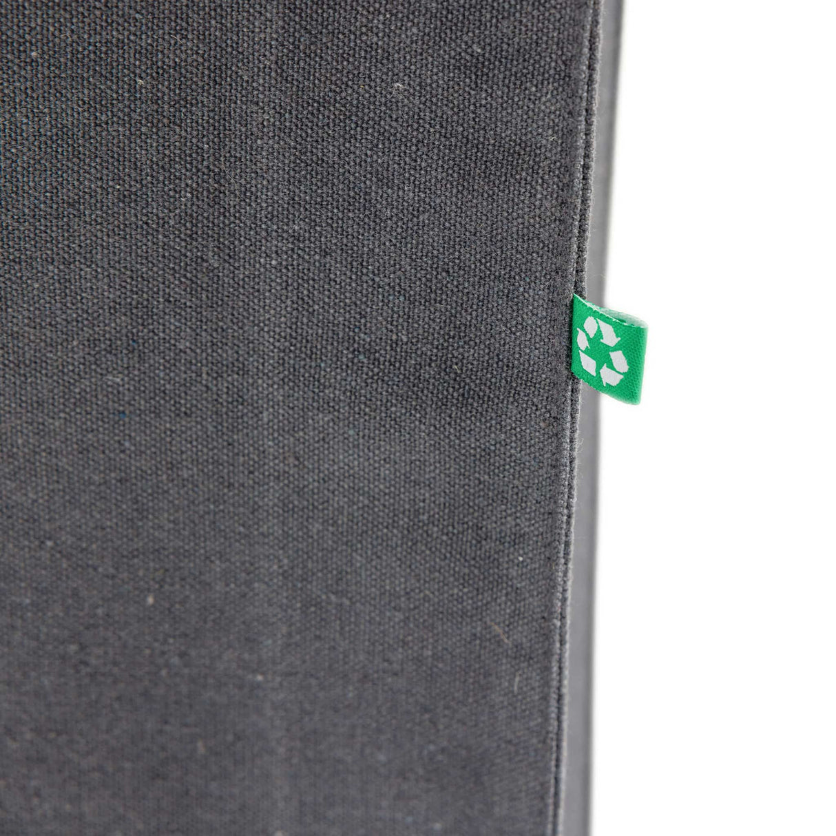 Charcoal Heavy Canvas Tote Recycled Detail