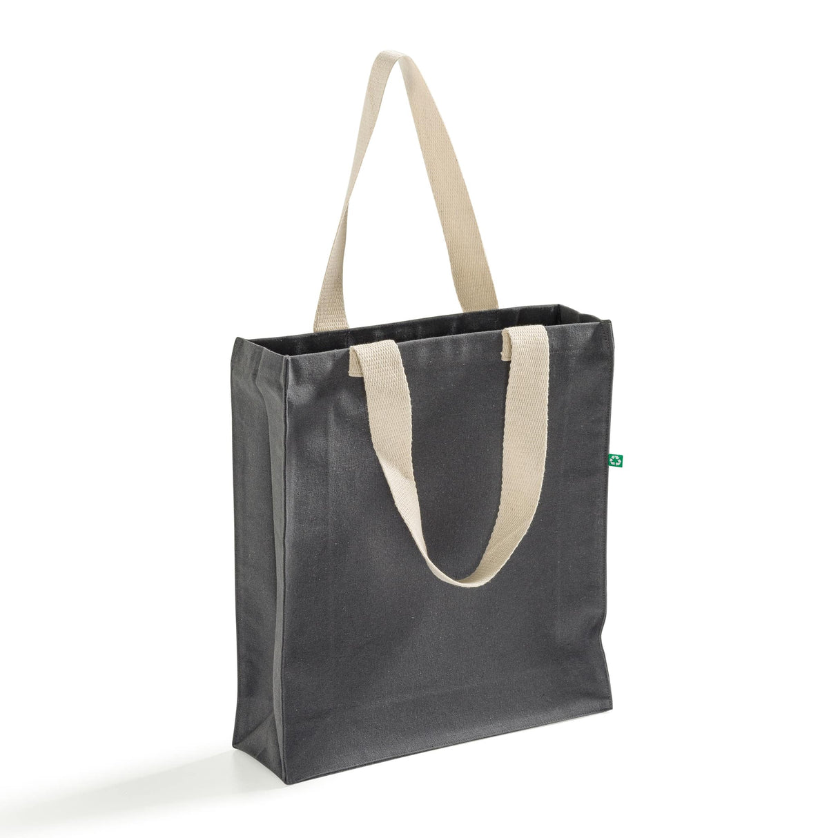 Charcoal Heavy Canvas Tote With Full Gusset