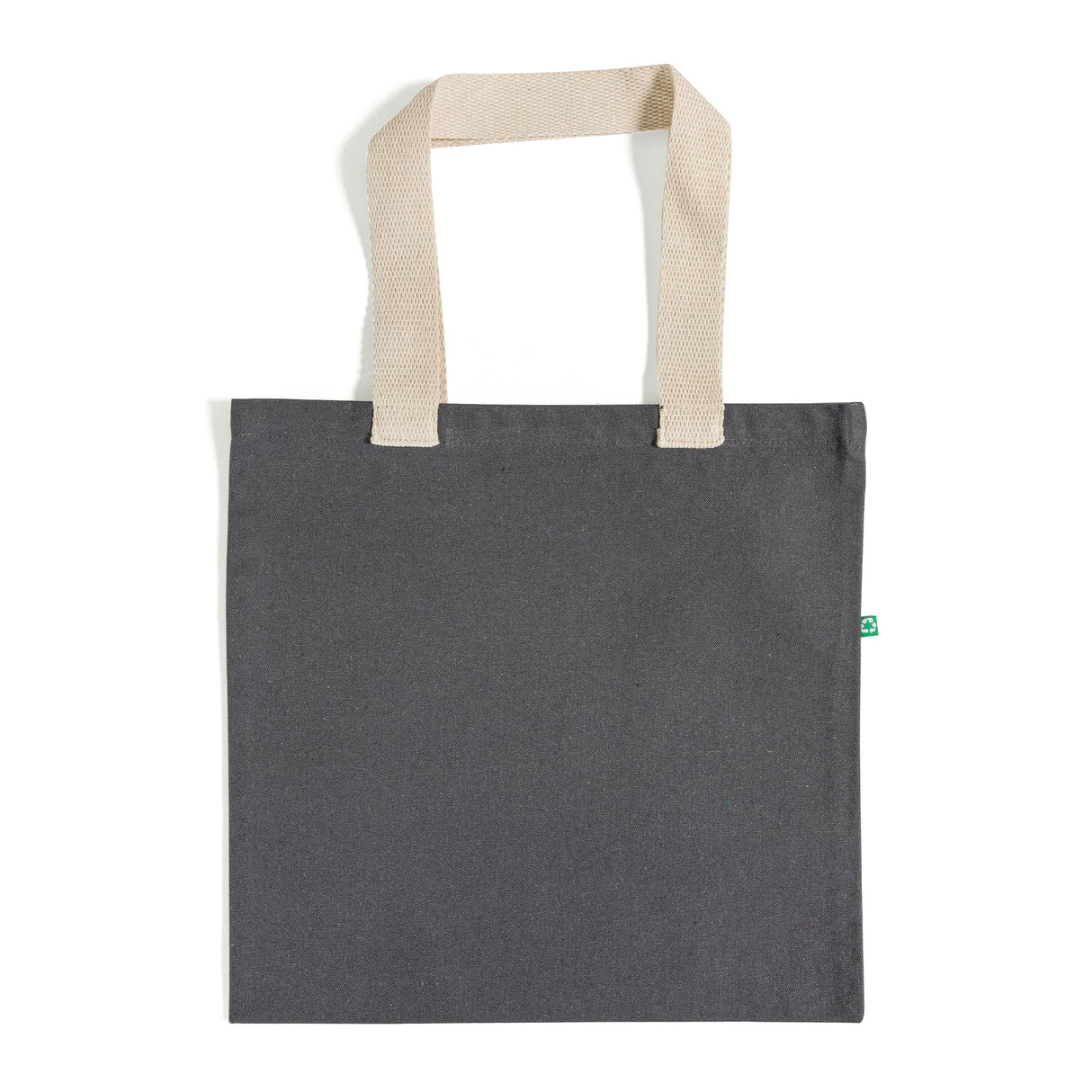 charcoal recycled canvas tote