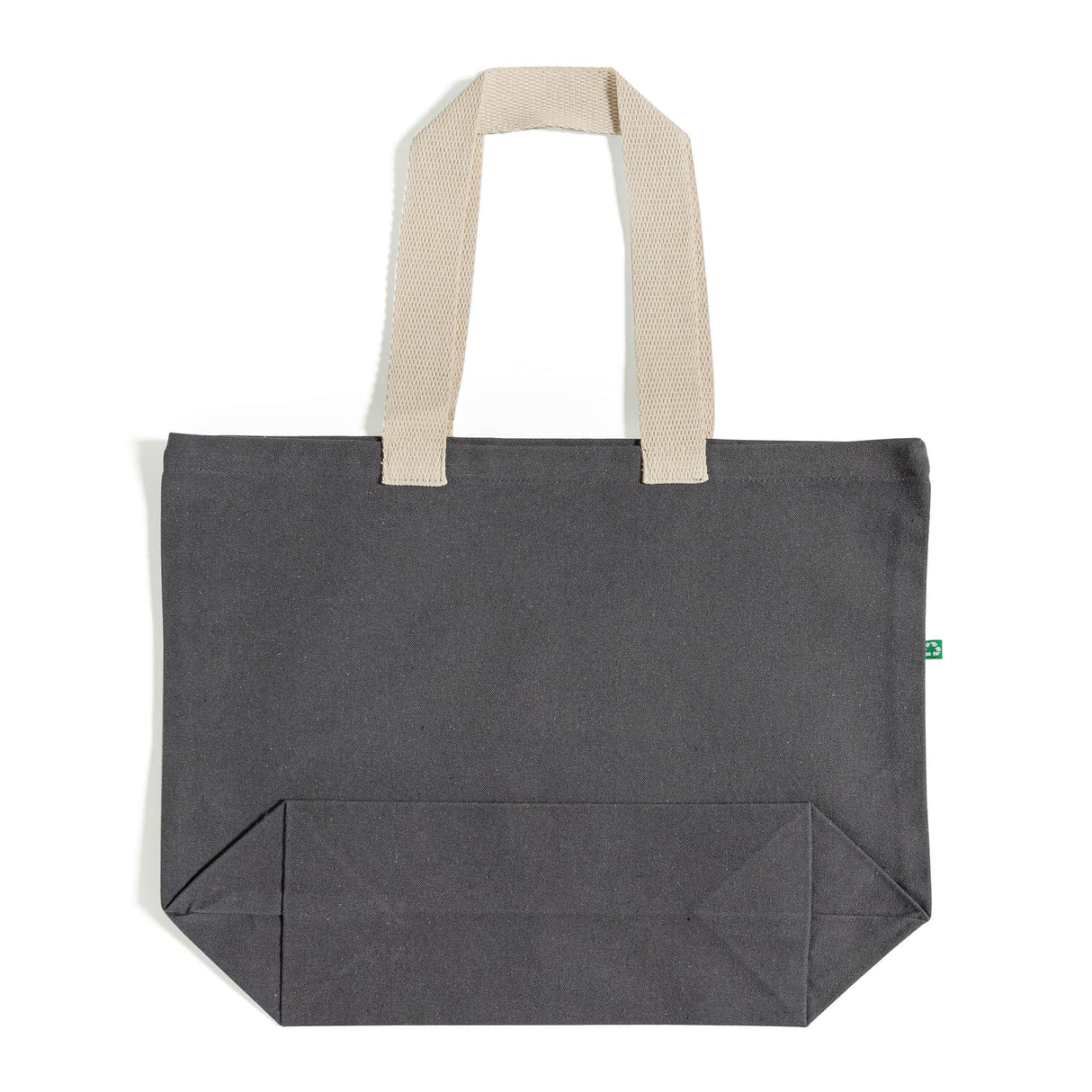 charcoal recycled iconic shopping bag