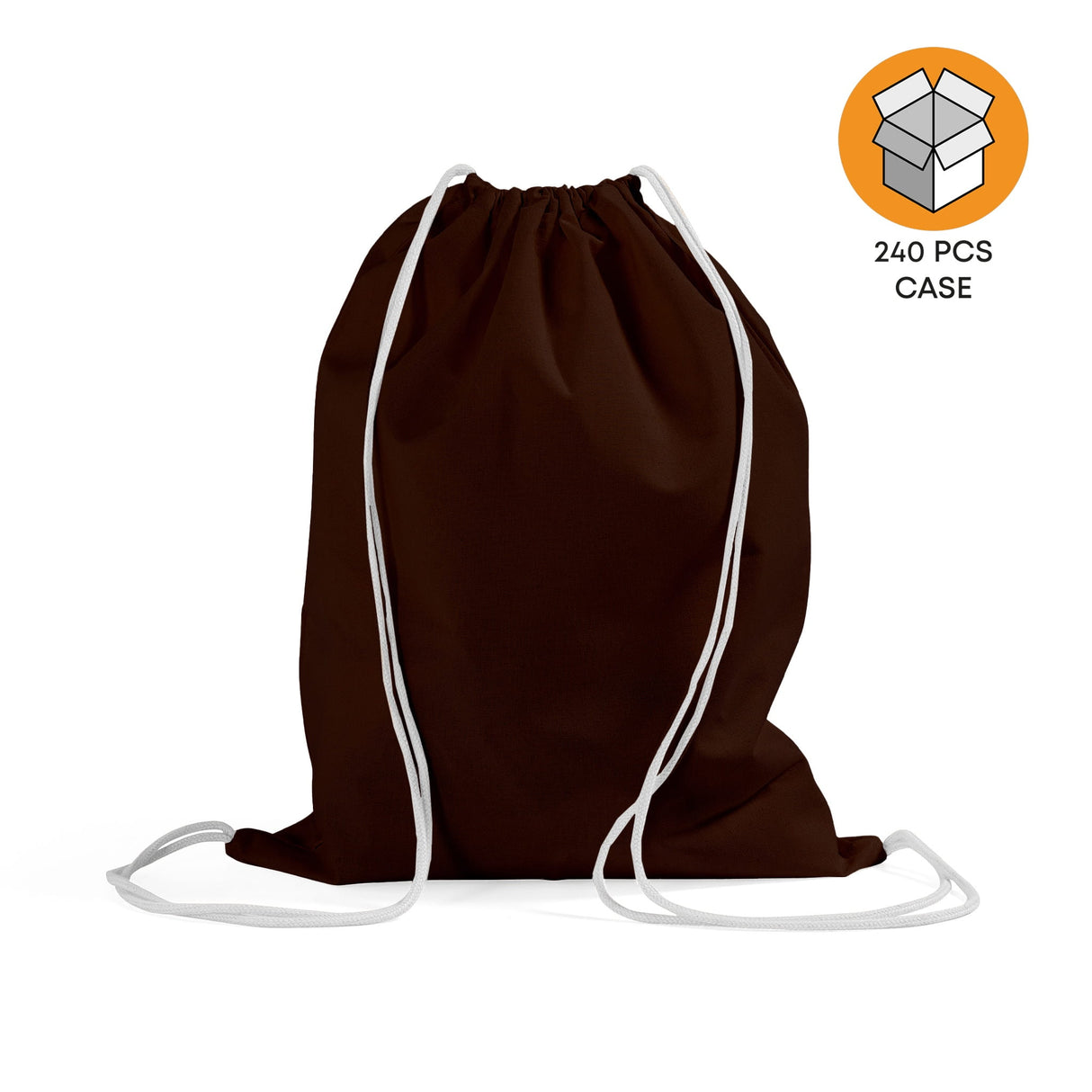 240 ct Economical Sport Cotton Drawstring Bag Cinch Packs - By Case
